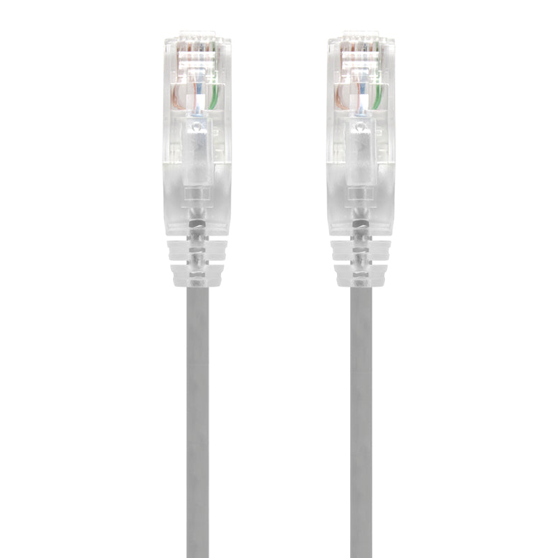 Grey Ultra Slim Cat6 Network Cable, UTP, 28AWG - Series Alpha