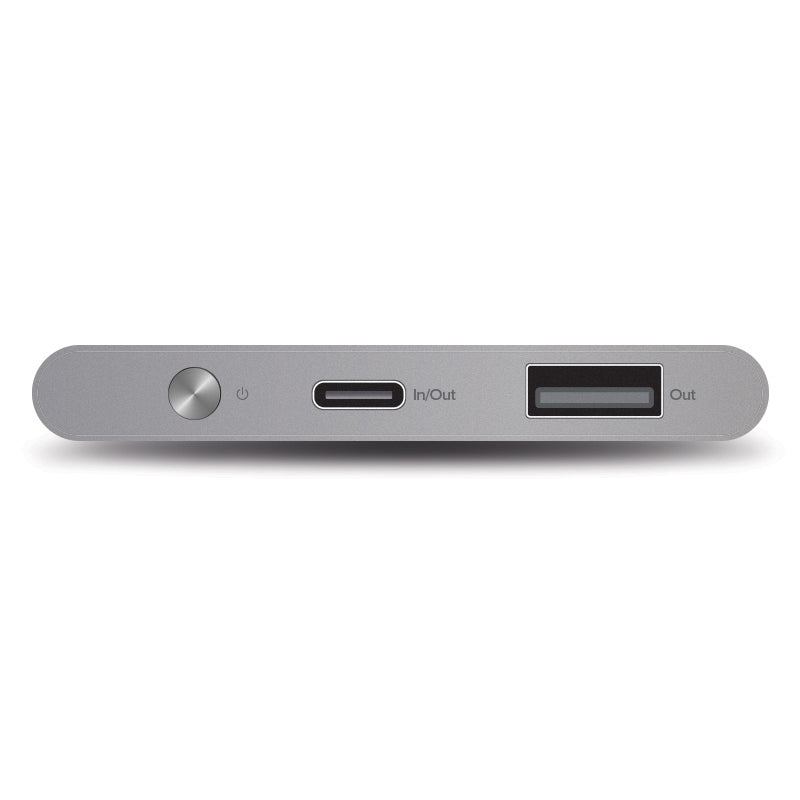 USB-C 5200mAh Ultra Portable Power Bank - Prime Series - Space Grey