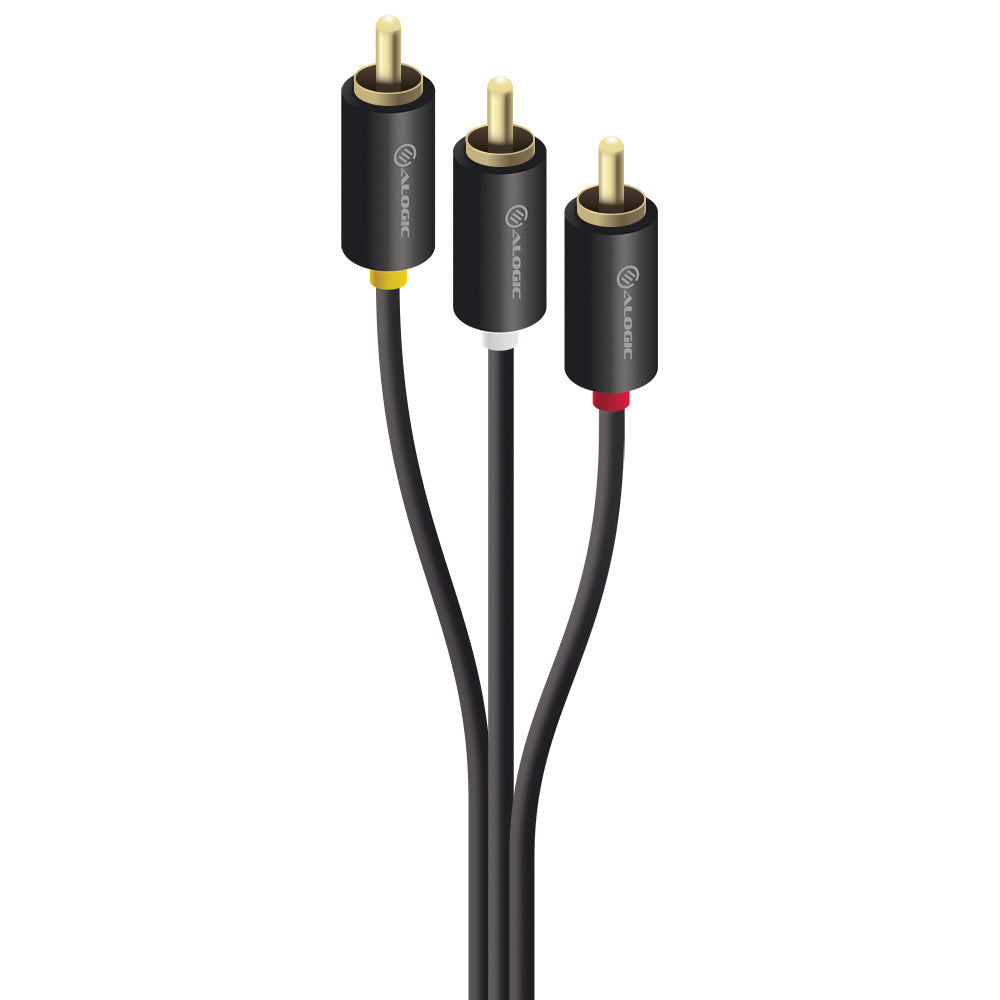 3 RCA to RCA 3 Composite Cable - Male to Male - Premium Series