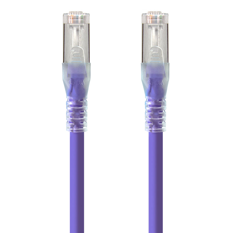 Purple Shielded CAT6A LSZH Network Cable