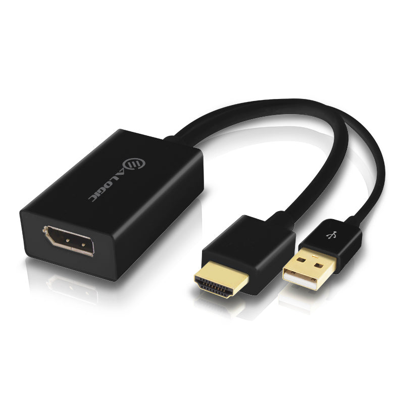 HDMI to DisplayPort Adapter Converter - Male to Female - Premium Series