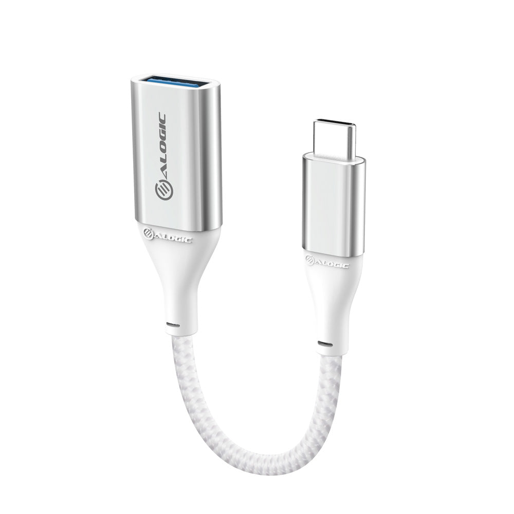 Super Ultra USB 3.1 USB-C to USB-A Adapter - 15cm - Silver