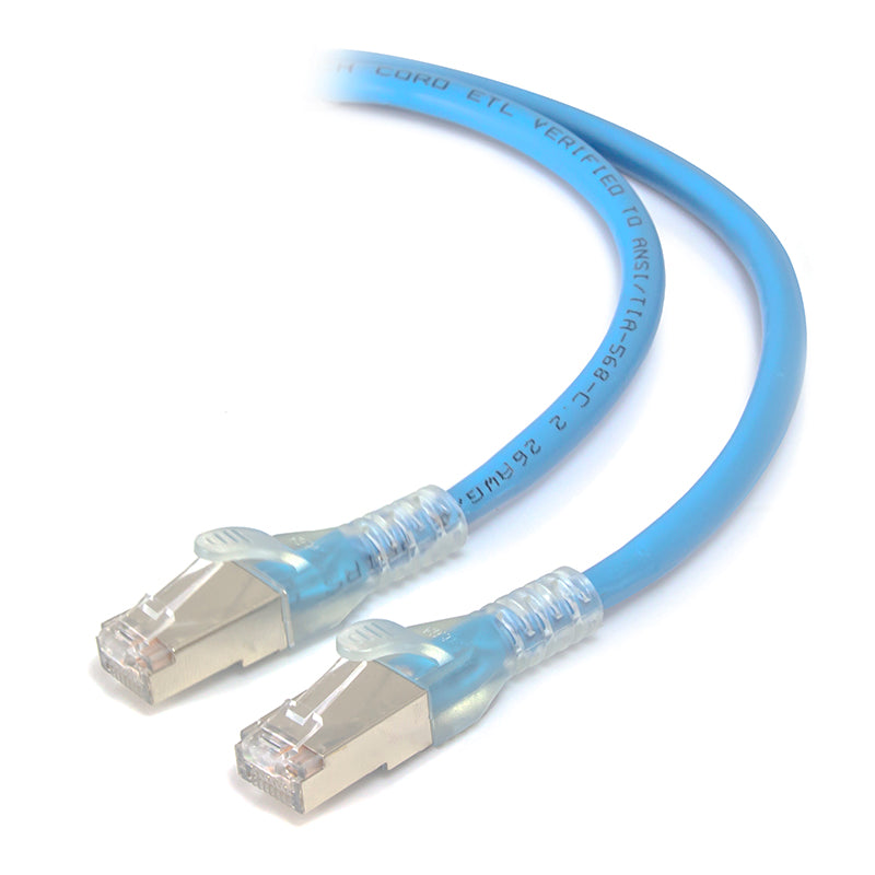 Blue Shielded CAT6A LSZH Network Cable