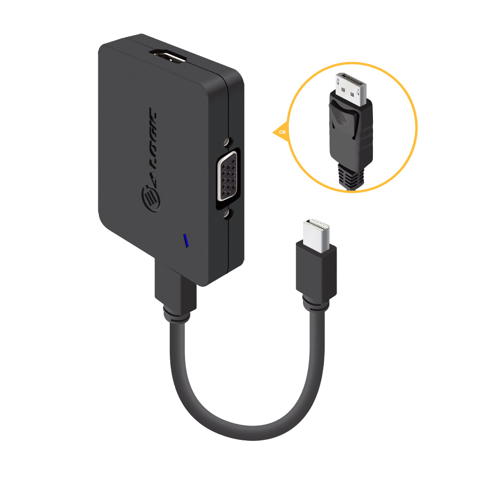 SmartConnect Mini DisplayPort/DisplayPort 1.2 to DisplayPort HDMI & VGA MultiDisplay MST Hub - Premium Series