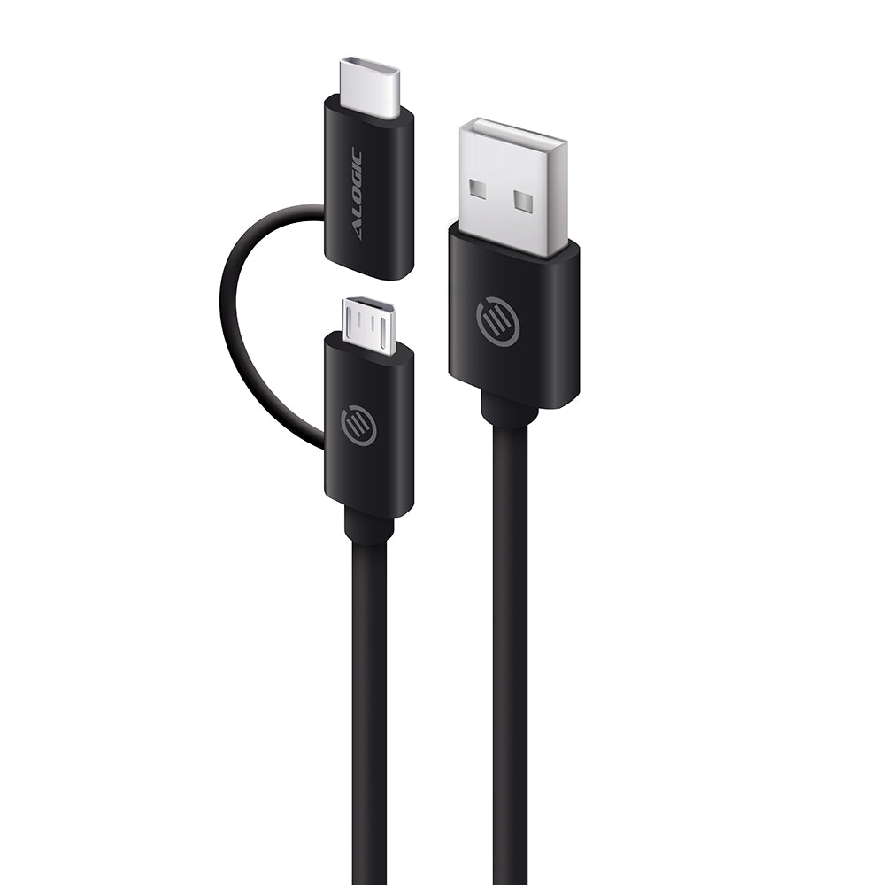 Sync & Charge USB-C & Micro USB Combo Cable