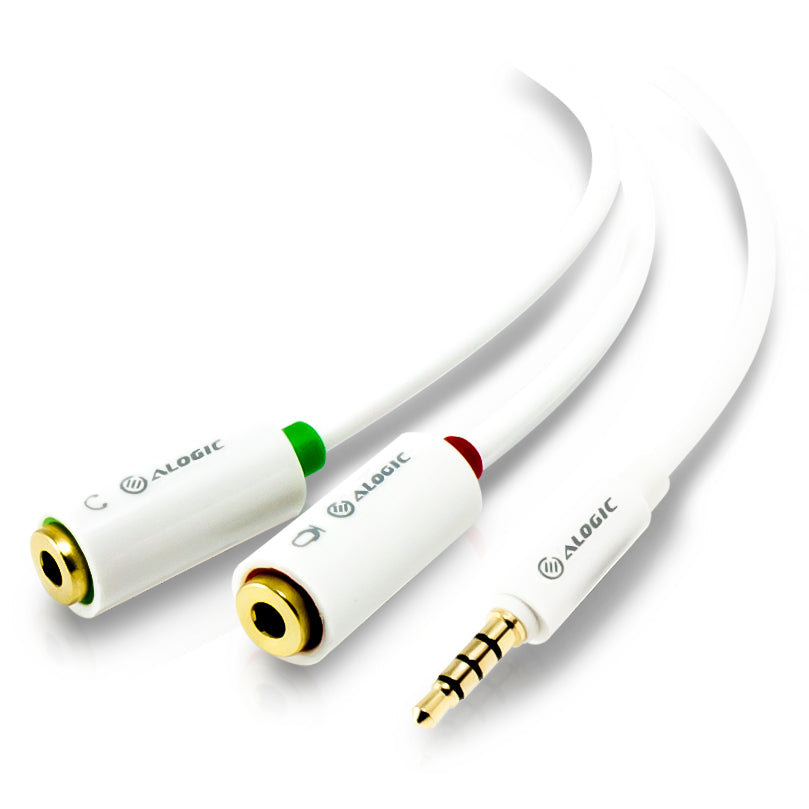 Buy 2 X Headphone (F) & Mic (F) to 1 X 3.5mm Stereo Jack (M) Joiner