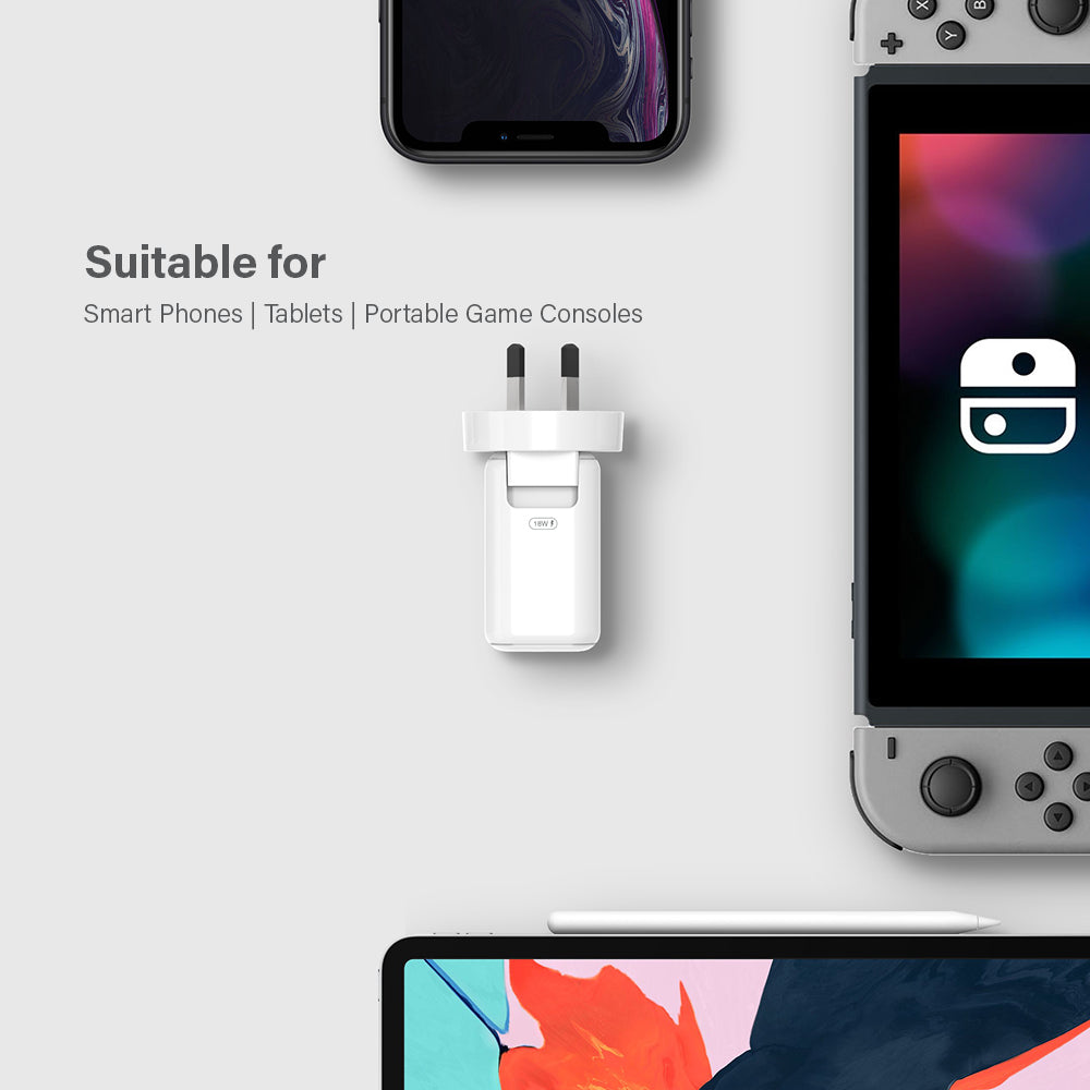 USB-C Wall Charger 18W with Power Delivery - White