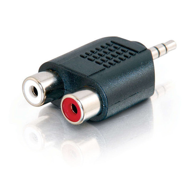 3.5mm Stereo Audio to 2 X RCA Stereo ADAPTER - (1) Male to (2) Female