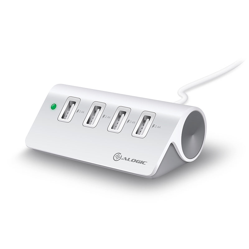 4 Port USB Desktop Charger with Smart Charge - Prime Series