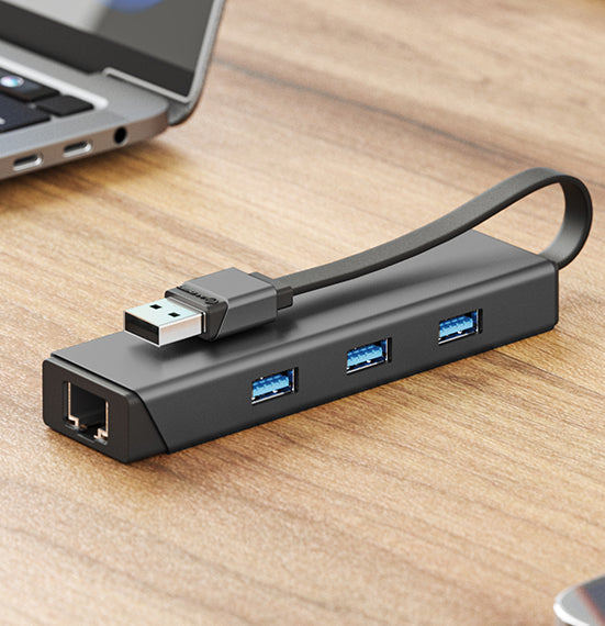 MagForce EXPRESS USB-A 4-in-1 USB Hub with Ethernet